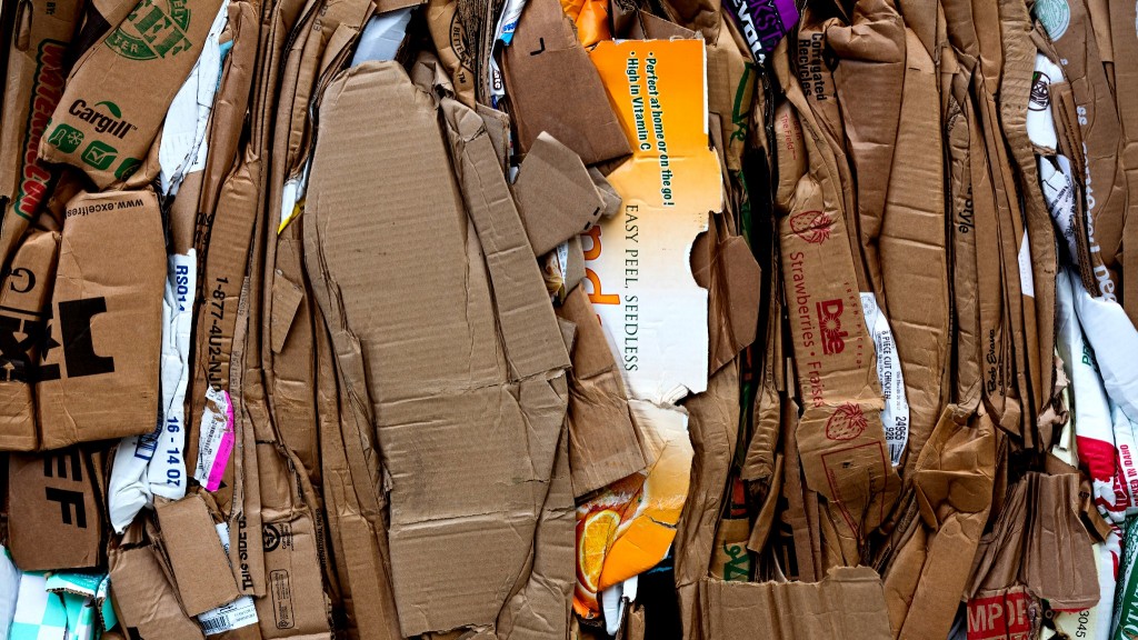 pile of recovered cardboard