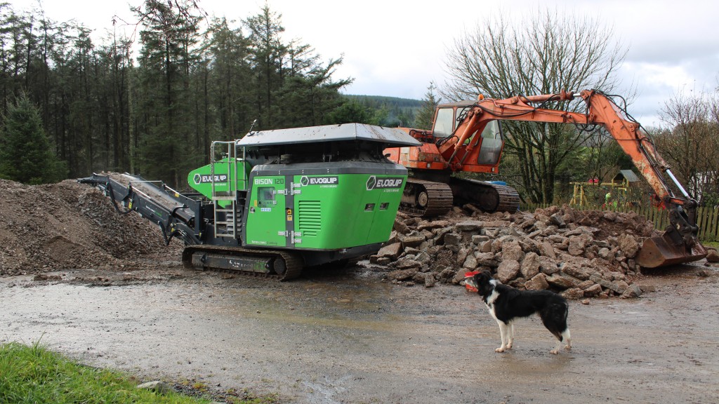 Evoquip Bison 120 working on a farm