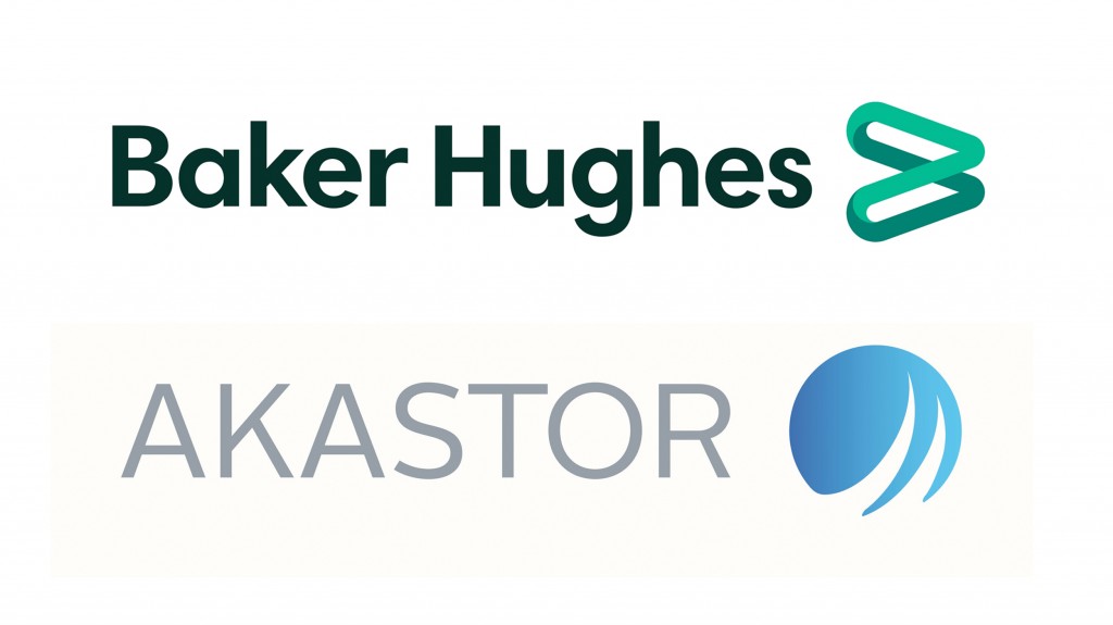 Baker Hughes and Akastor ASA logos