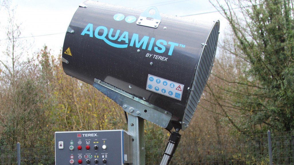 new Terex Aquamist dust suppression system