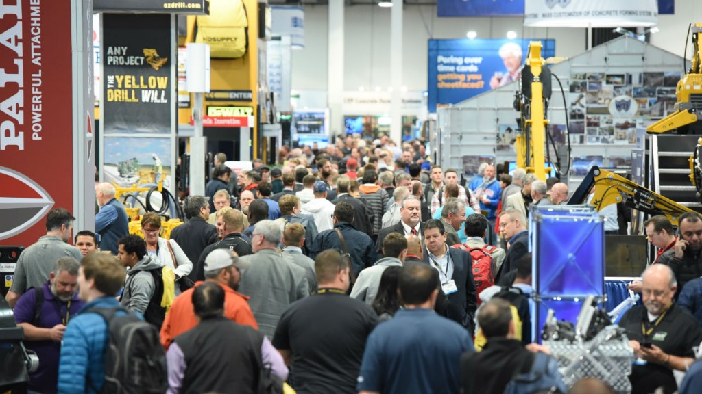 on the floor of world of concrete