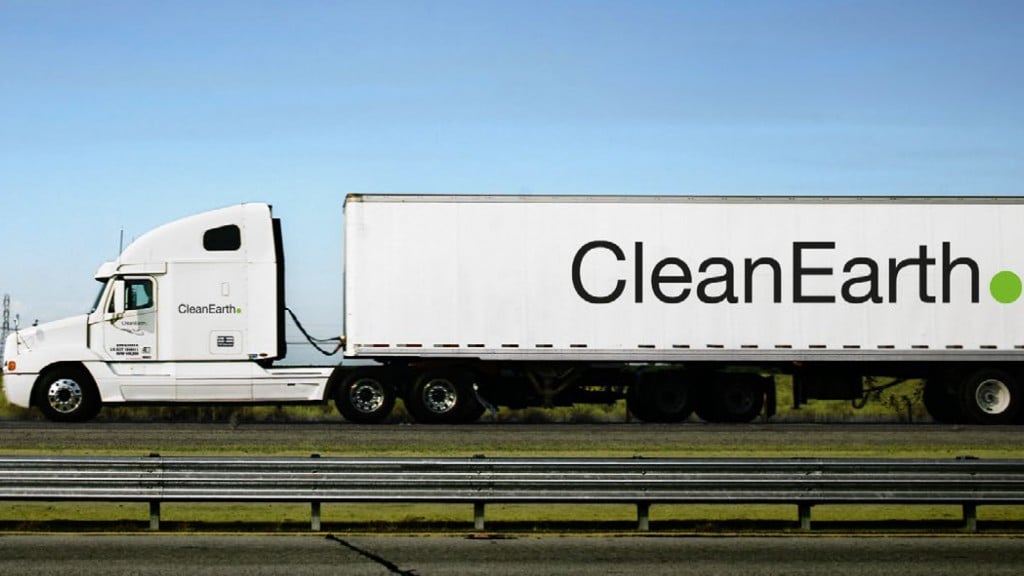 Clean Earth truck on highway