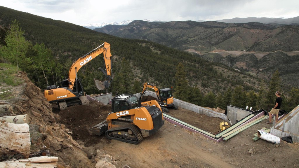 CASE construction equipment on a job site