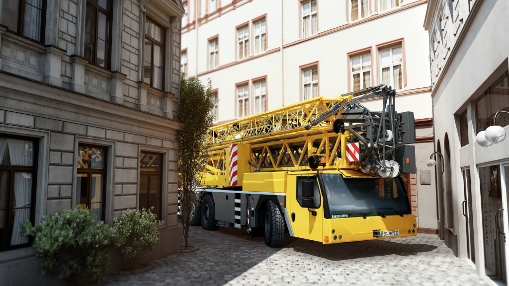 MK 73-3.1 Liebherr on a city street