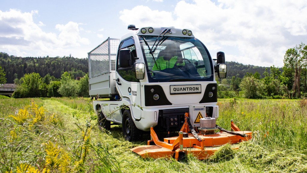 Quantron q elion m series equipment carrier in a field