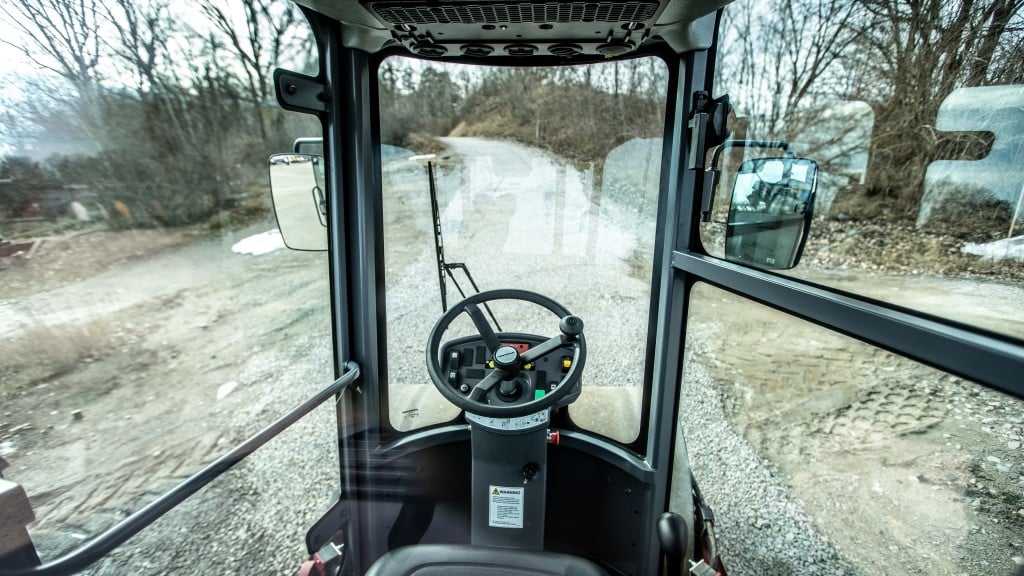 inside view of a dynapac ca1300d soil roller
