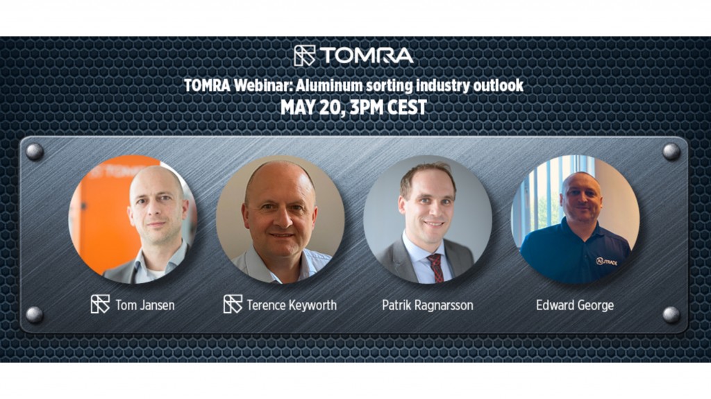 TOMRA Recycling’s global metals webinar to anticipate future trends in aluminum recycling