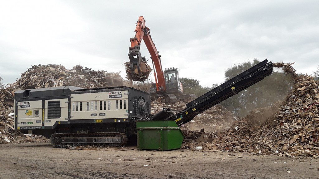 frontline machinery terex ecotec tss 390 shredder