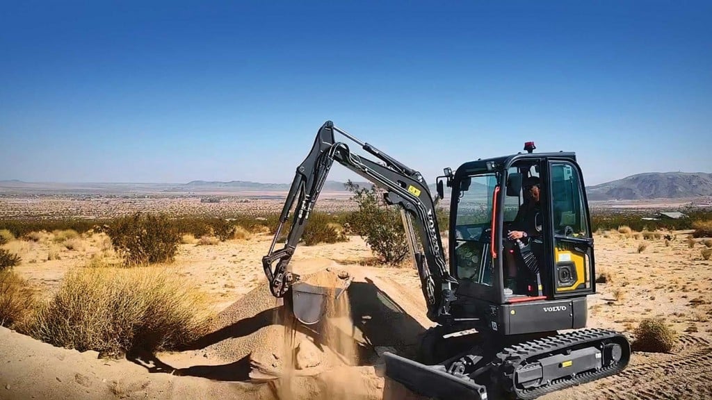 Volvo CE's electric equipment makes its mark in the remote desert