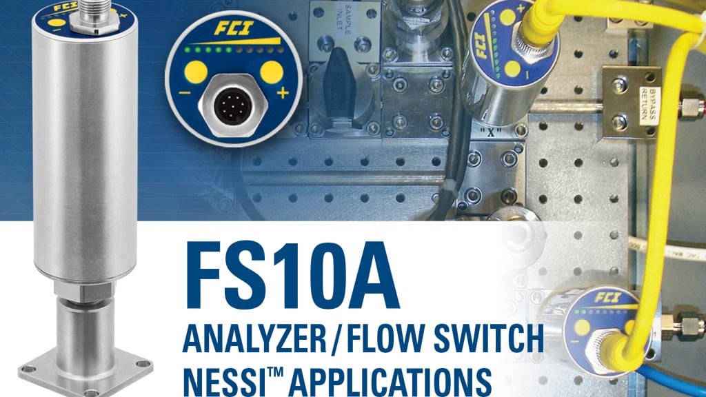 Compact flow switch/monitor easily incorporated into analyzer systems Compact flow switch/monitor easily incorporated into analyzer systems