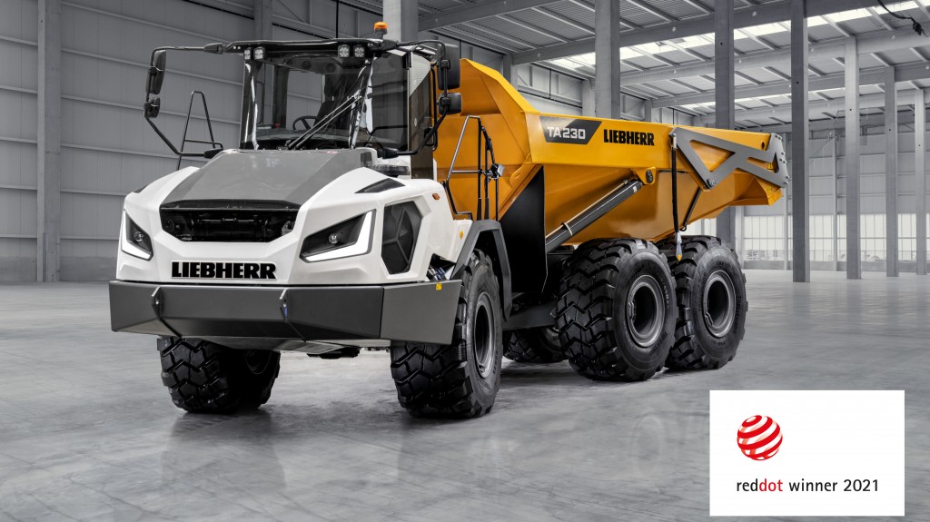 New Liebherr articulated dump truck receives Red Dot Award for 2021