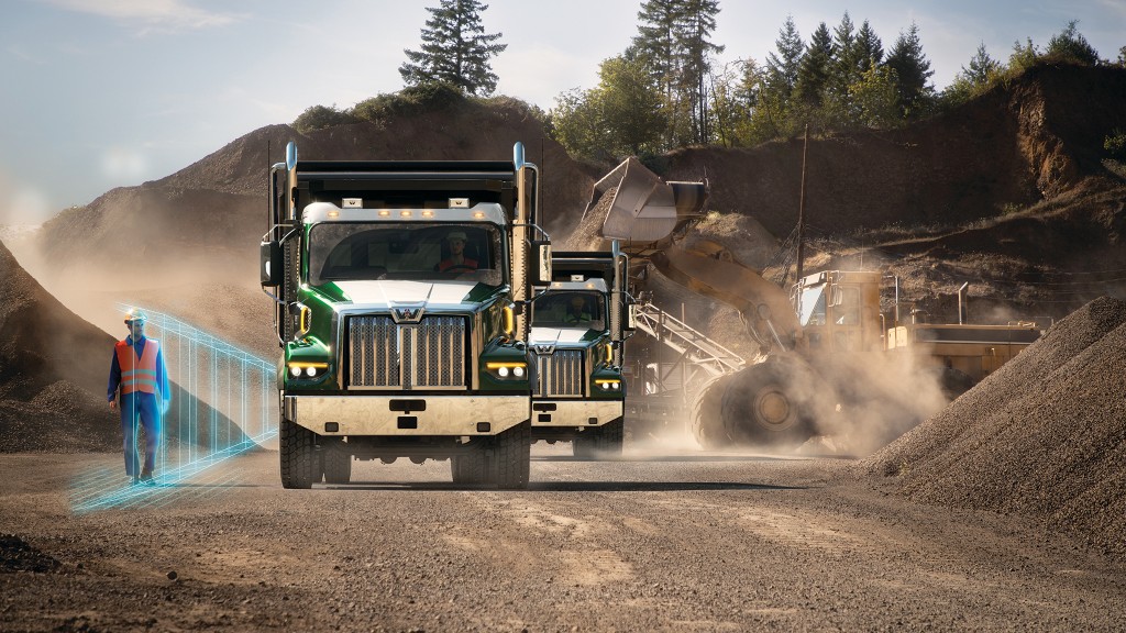 Western Star 49X displaying Side Guard Assist