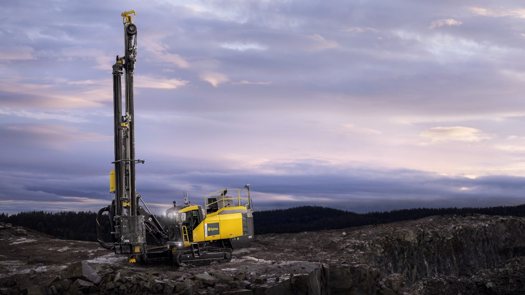 The Epiroc SmartRoc D65 drill rig