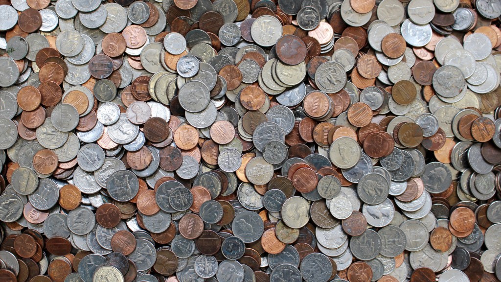 A pile of coins