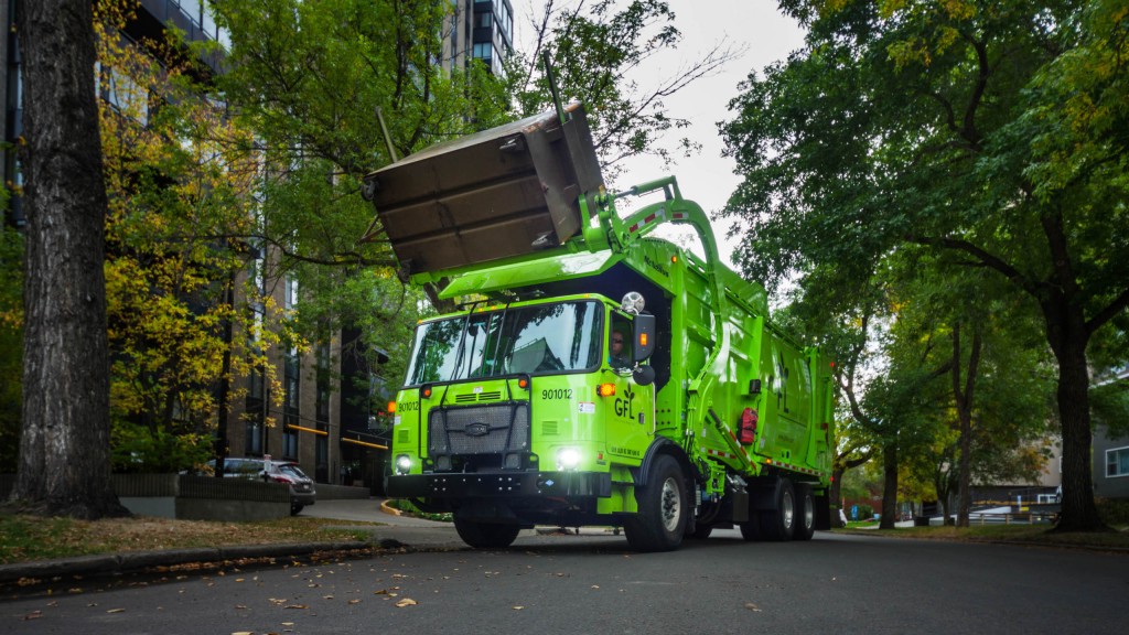 GFL Autocar truck at the curb