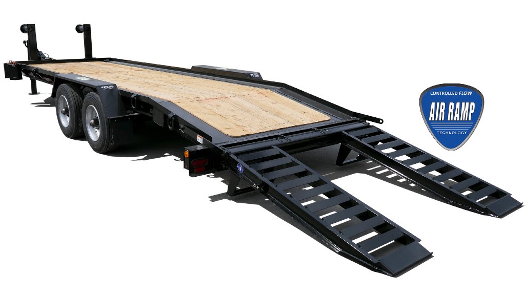 Drop deck air ramp system from Felling Trailers to launch at The Utility Expo