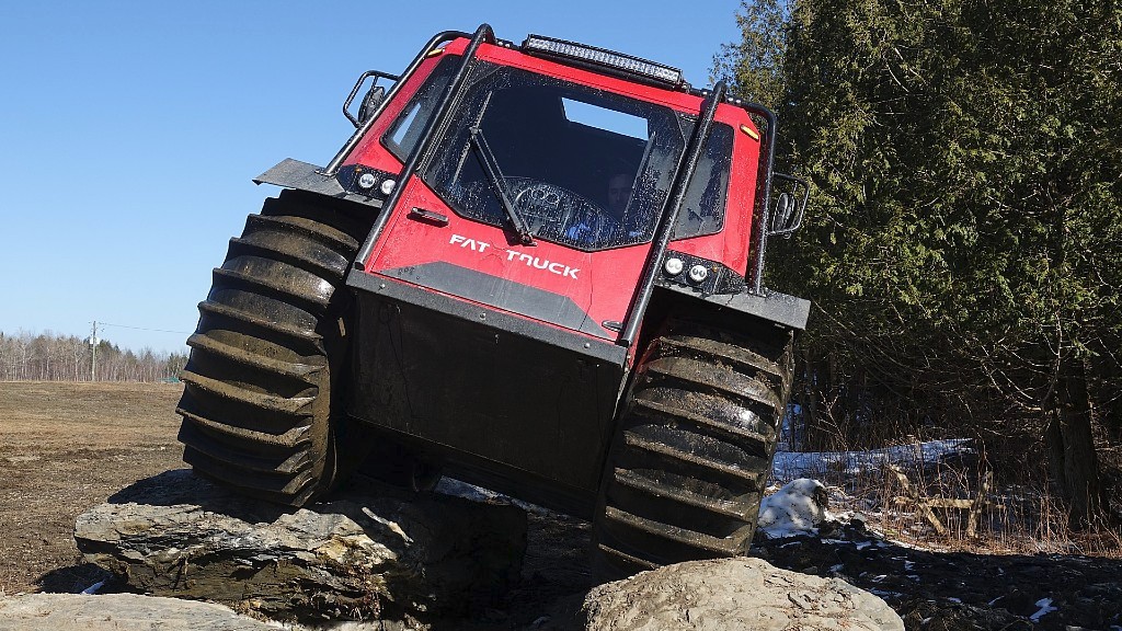 The Fat Truck amphibious vehicle