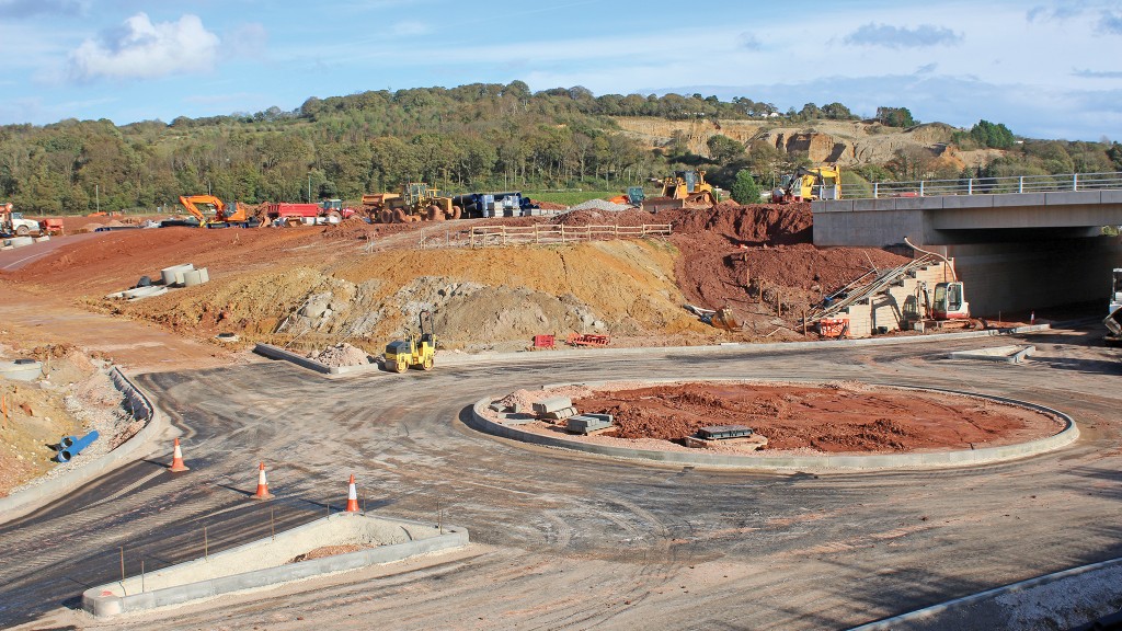 Roundabout under construction