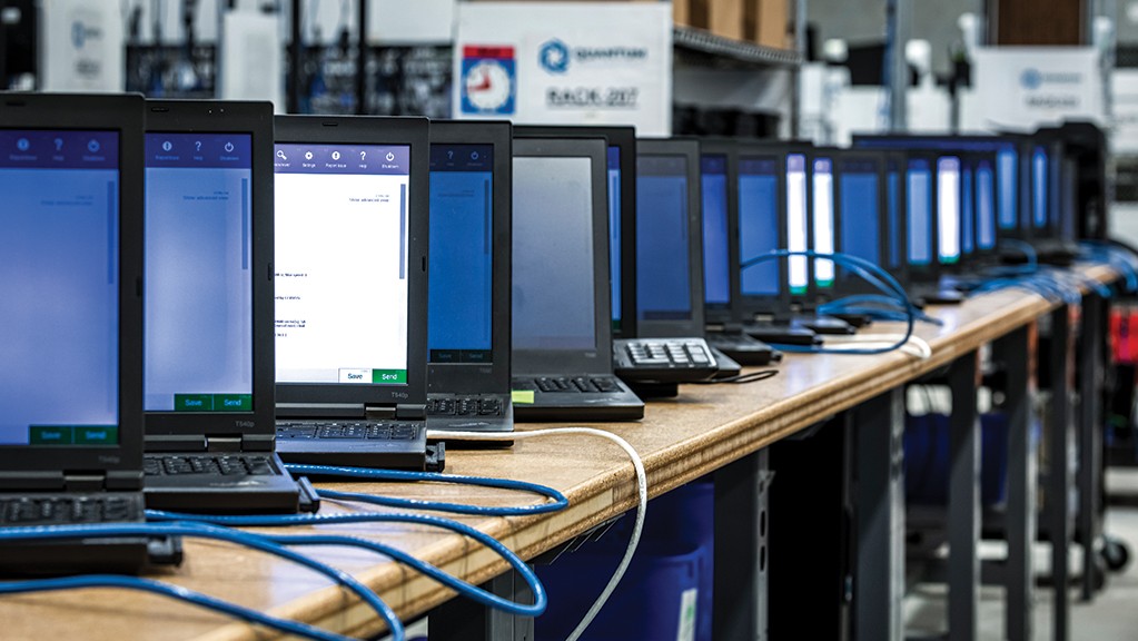 Laptops for reuse at Quantum LIfeCycle