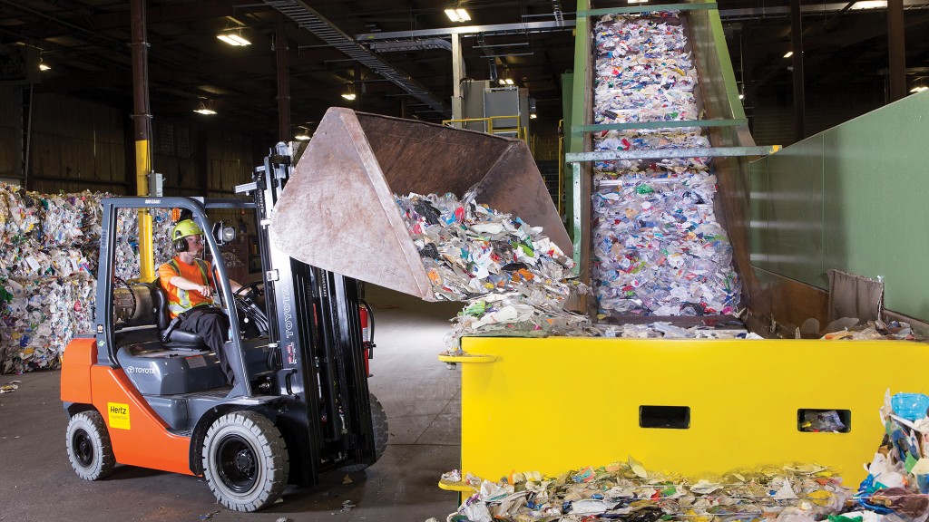 A Merlin Plastics employee works at the Merlin plant