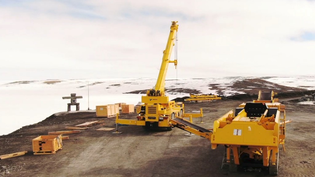 Watch: Frontline Machinery delivers crushing equipment for arctic quarry operations to Canadian Armed Forces