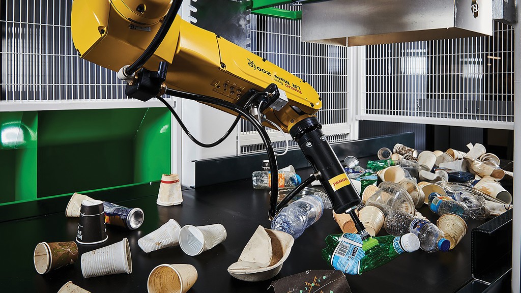 FANUC Recycleye robotic sorter for recyclables