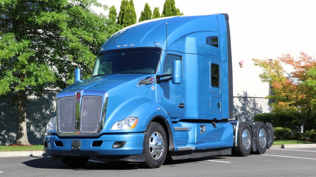 A Kenworth battery electric truck