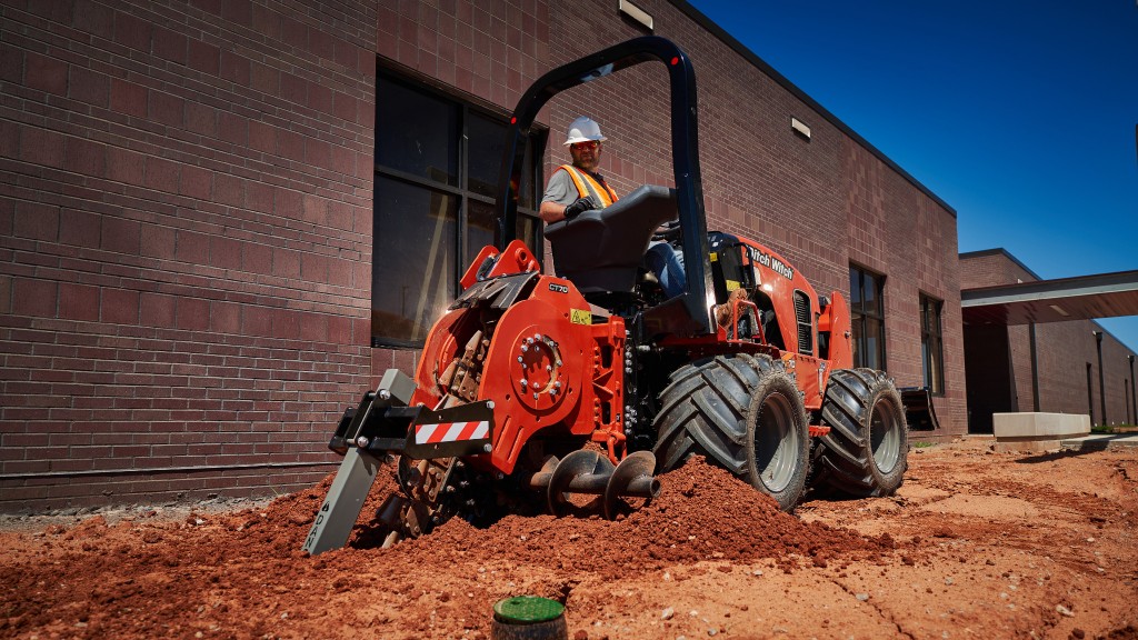 New ride-on trencher design from Ditch Witch improves operator comfort and visibility