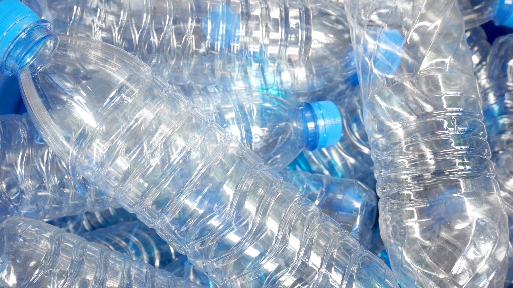 Plastic bottles in a pile