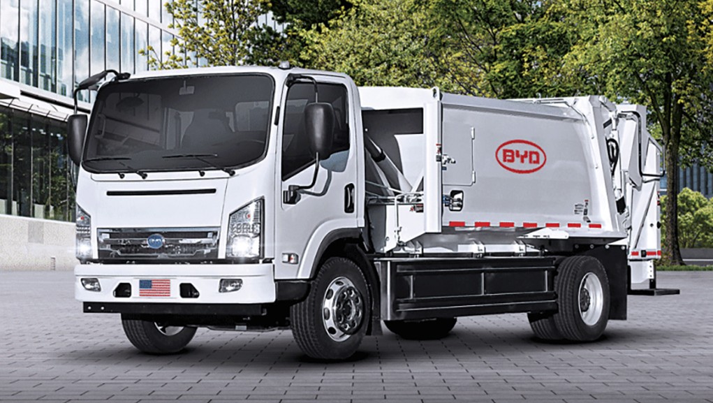 BYD electric powered collection truck