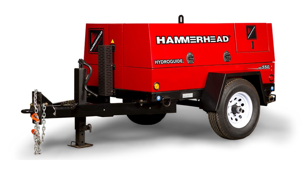 The HammerHead Trenchless HydroGuide HG550 high-performance cable winch