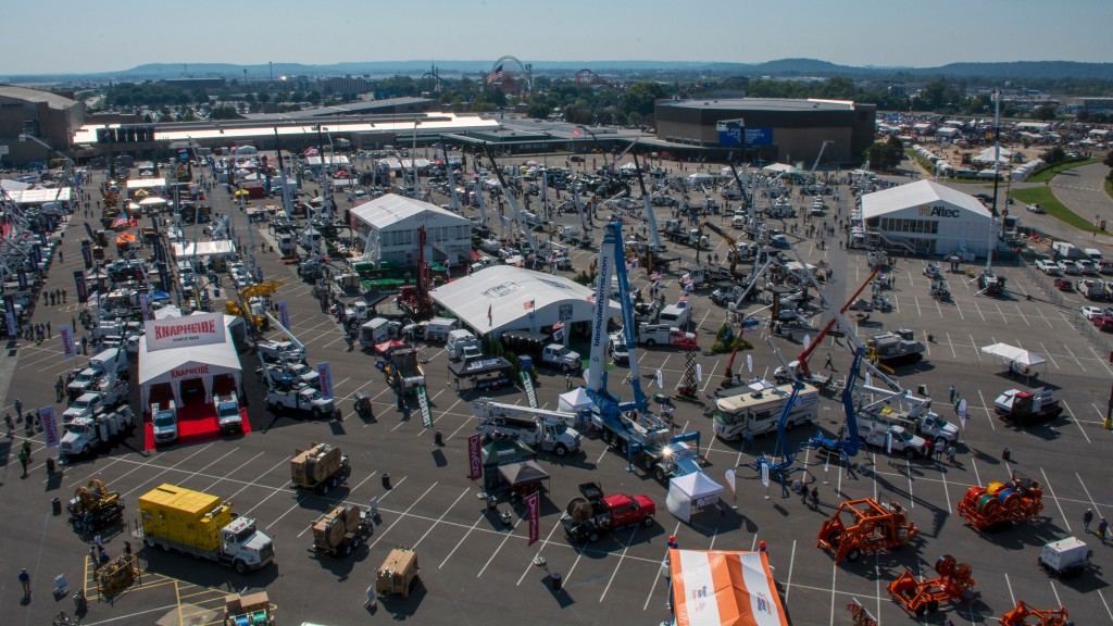 2021's Utility Expo aerial shot of Lot E