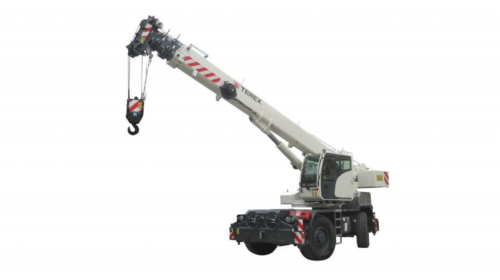 New Terex rough-terrain crane features synchronized four-section boom