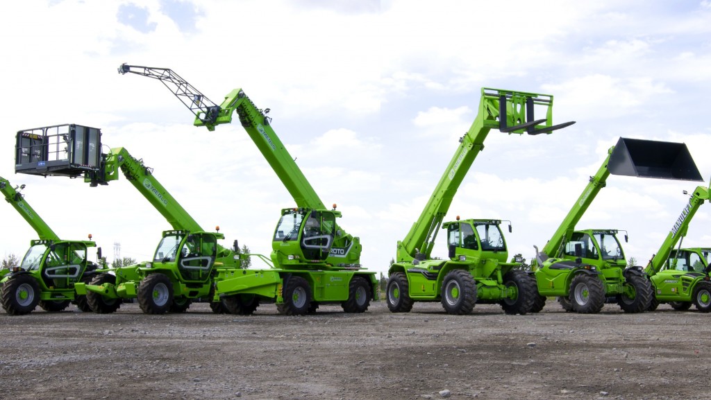 Telehandlers all in a row