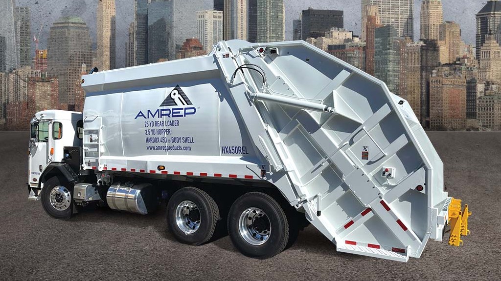 New Amrep rear-load refuse truck requires less maintenance