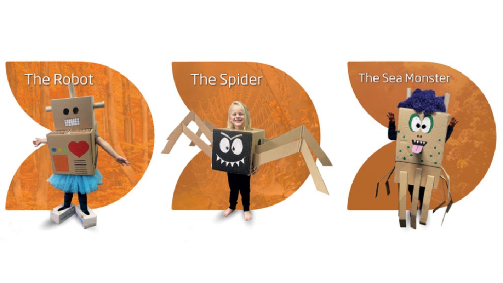 DS Smith encourages sustainable cardboard costumes to combat textile waste this Halloween