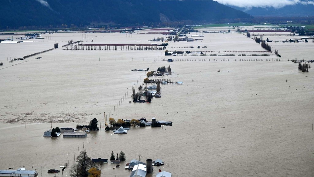 The flooding damage in Abbotsford