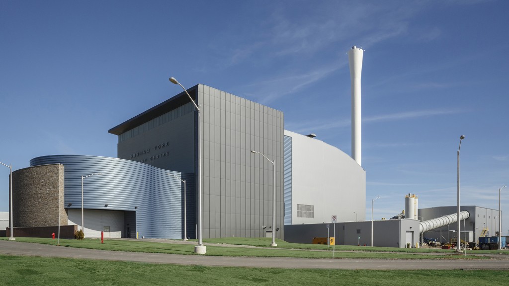 A waste-to-energy facility in Durham