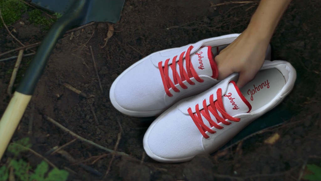 Johnny campaign promotes shoes that biodegrade in three years and grow into a tree