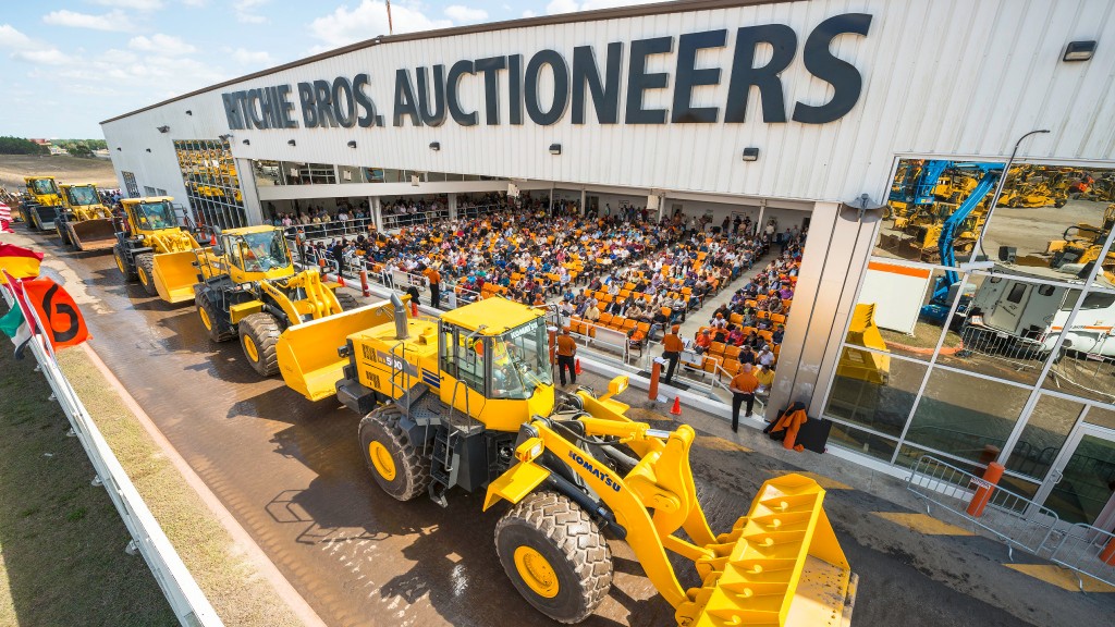 A Ritchie Bros. wheel loader auction