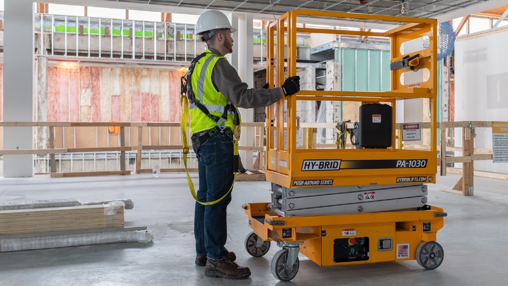 A Hy-Brid Lifts PA-1030 scissor lift