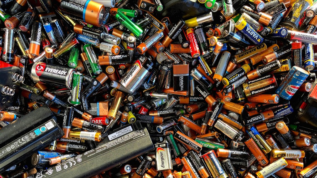 A pile of mixed batteries