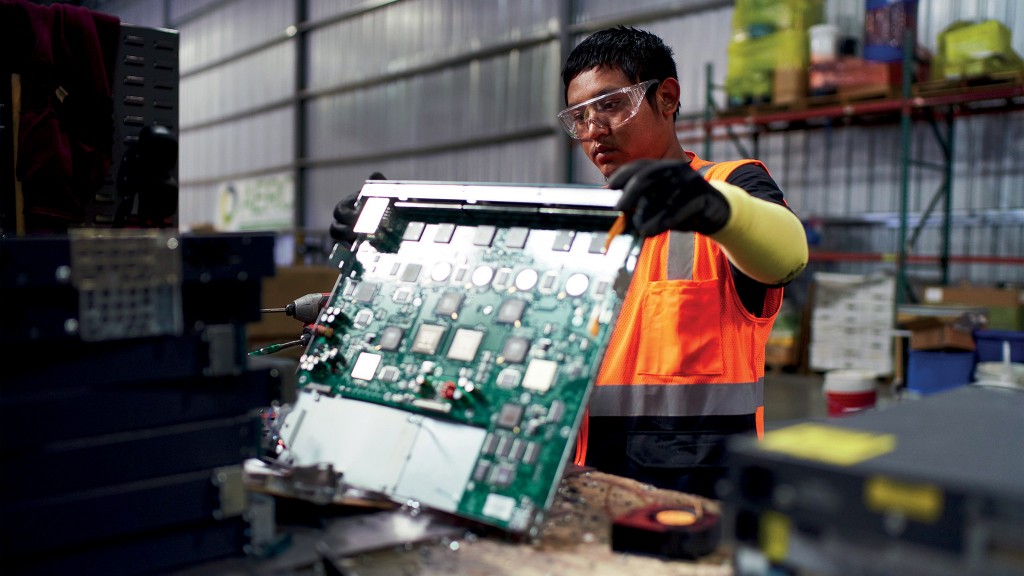 The recycling rate for e-waste is less than 20 percent globally, and in the U.S. it is less than 10 percent.