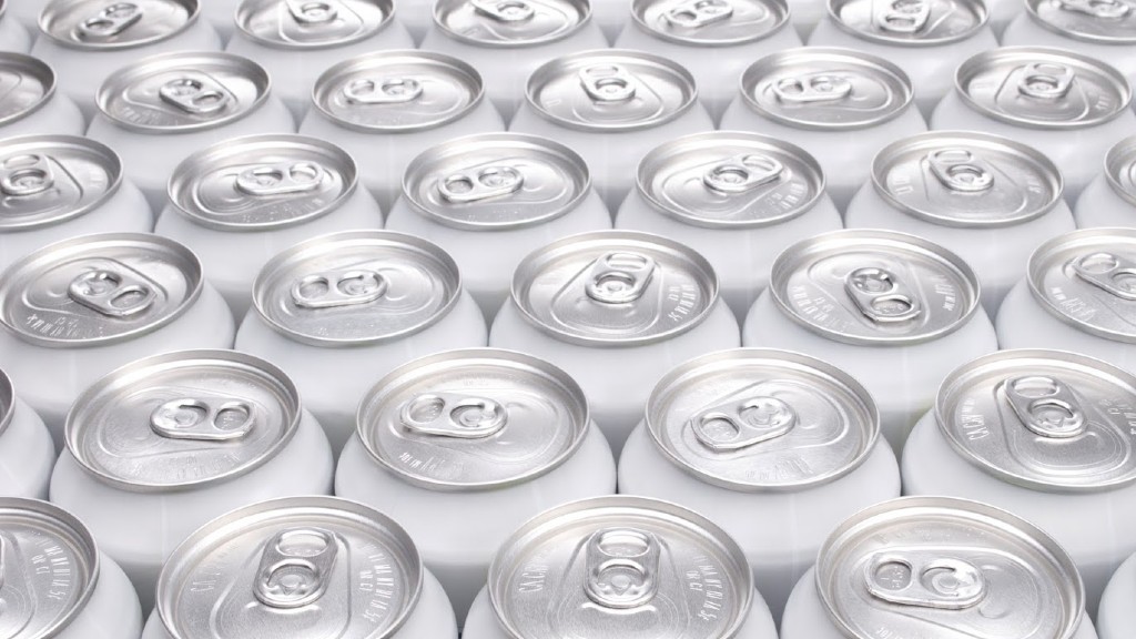 A grid of aluminium beverage cans