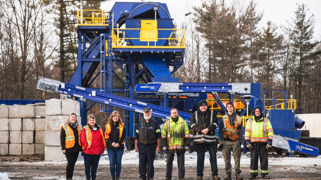 Moffat Scrap employees posing for a photo on their job site