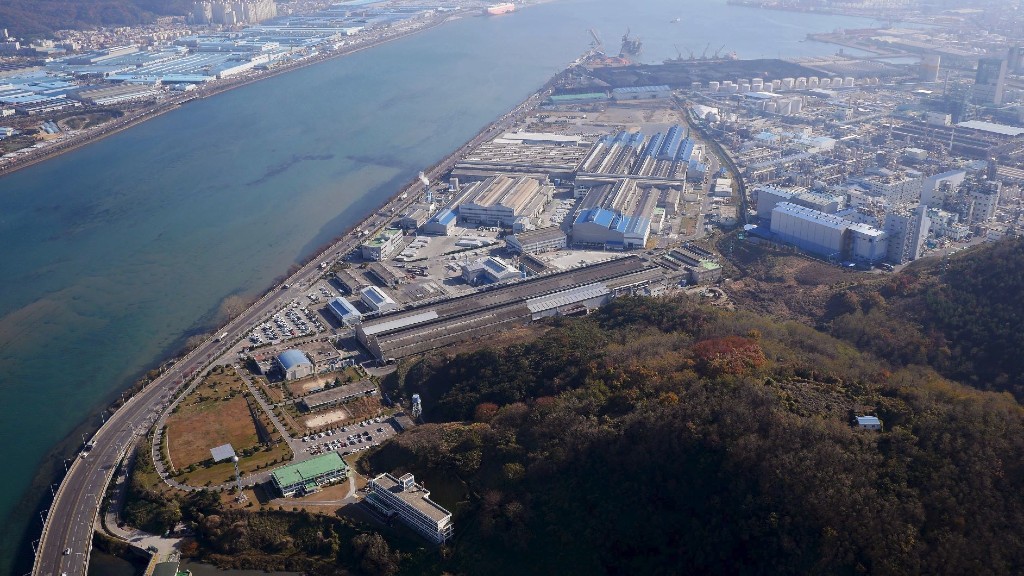 An aluminum recycling plant in Ulsan