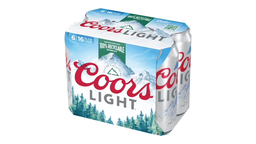 In Canada, Coors Light's transition from plastic rings to its new cardboard packaging is planned to be completed by the end of 2023.