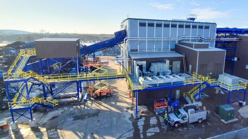 A metal shredding and sorting facility