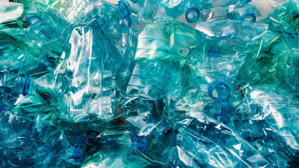 A pile of squished plastic bottles