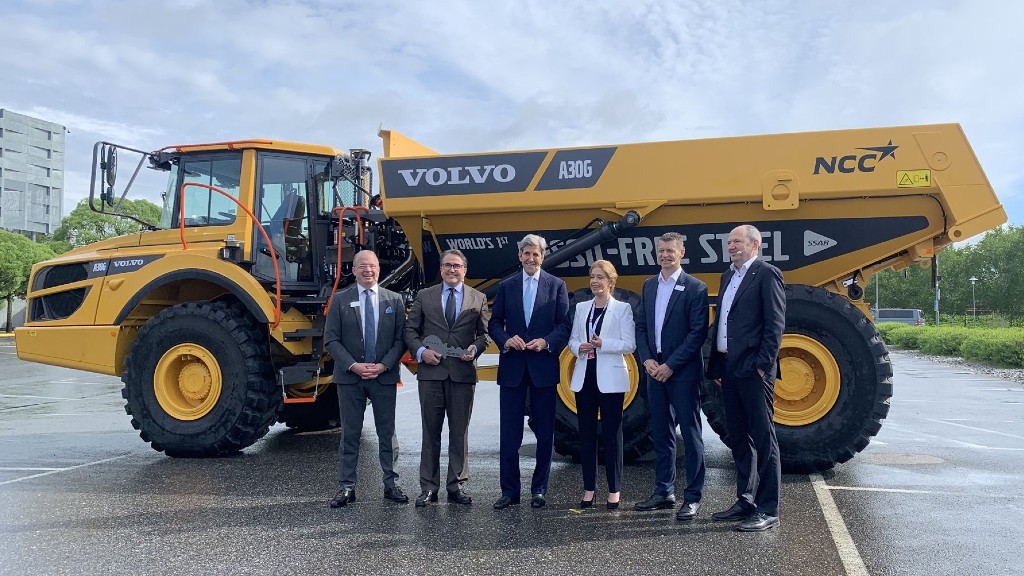 (VIDEO) Volvo CE delivers articulated hauler made of fossil-free steel to NCC
